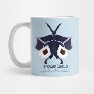 "Bug Eyes" - Hercules Beetle (Blue) Mug